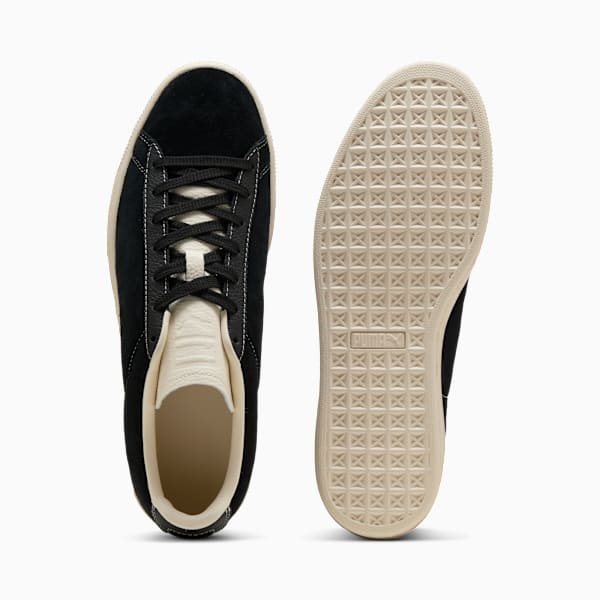 PUMA Suede Vintage Black-Off-White Stitch