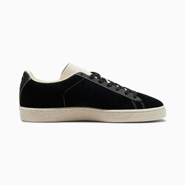 PUMA Suede Vintage Black-Off-White Stitch