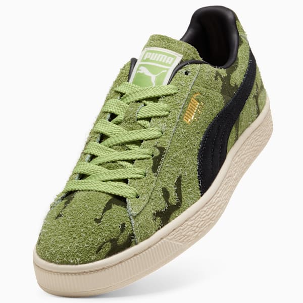PUMA Suede Camo Green-Black-Vintage Off-White