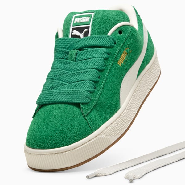 PUMA Suede XL Green-Off-White-Gum Sole