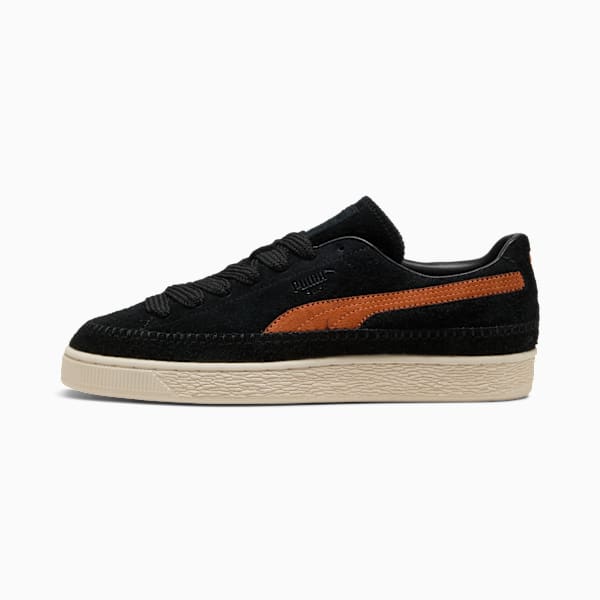 PUMA Suede VTG Black-Caramel Orange-Stitched-Vintage Off-White