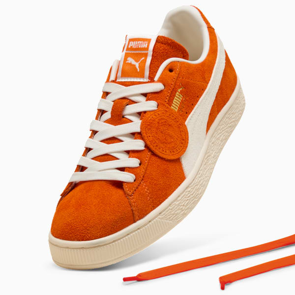 PUMA Suede Vintage Orange-Off-White Badge-Gum Sole