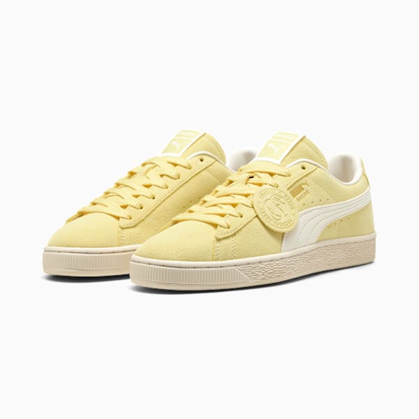 PUMA Suede Vintage Pastel Yellow-Off-White Badge-Gum Sole