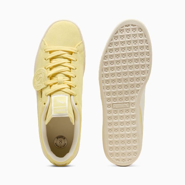 PUMA Suede Vintage Pastel Yellow-Off-White Badge-Gum Sole