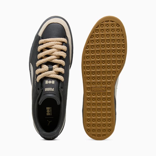 PUMA Suede x Nahmias Dark Grey-Beige-Thick Rope Laces-Gum Sole