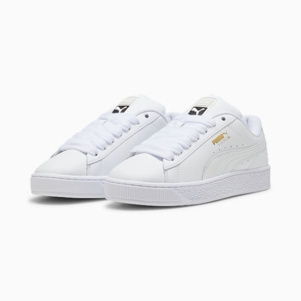 PUMA Suede XL Triple White Leather-Gold