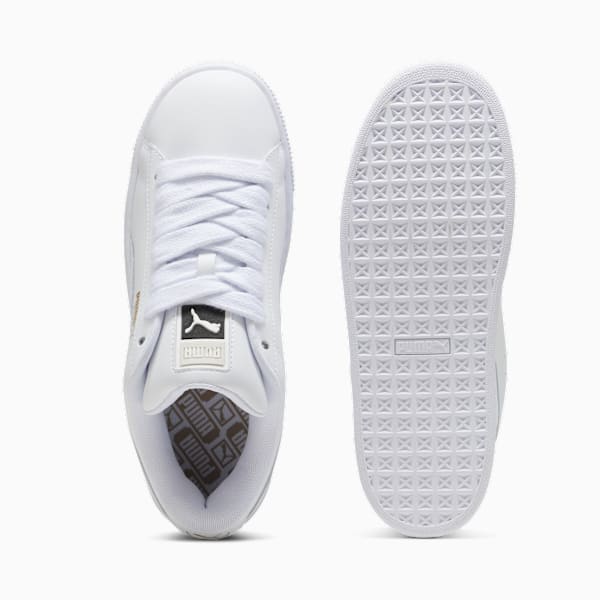 PUMA Suede XL Triple White Leather-Gold