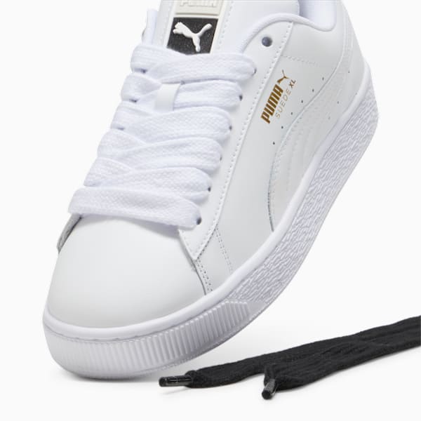 PUMA Suede XL Triple White Leather-Gold