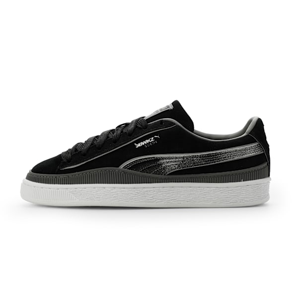 PUMA Suede x JAWICZ Black-Silver Glitter-White