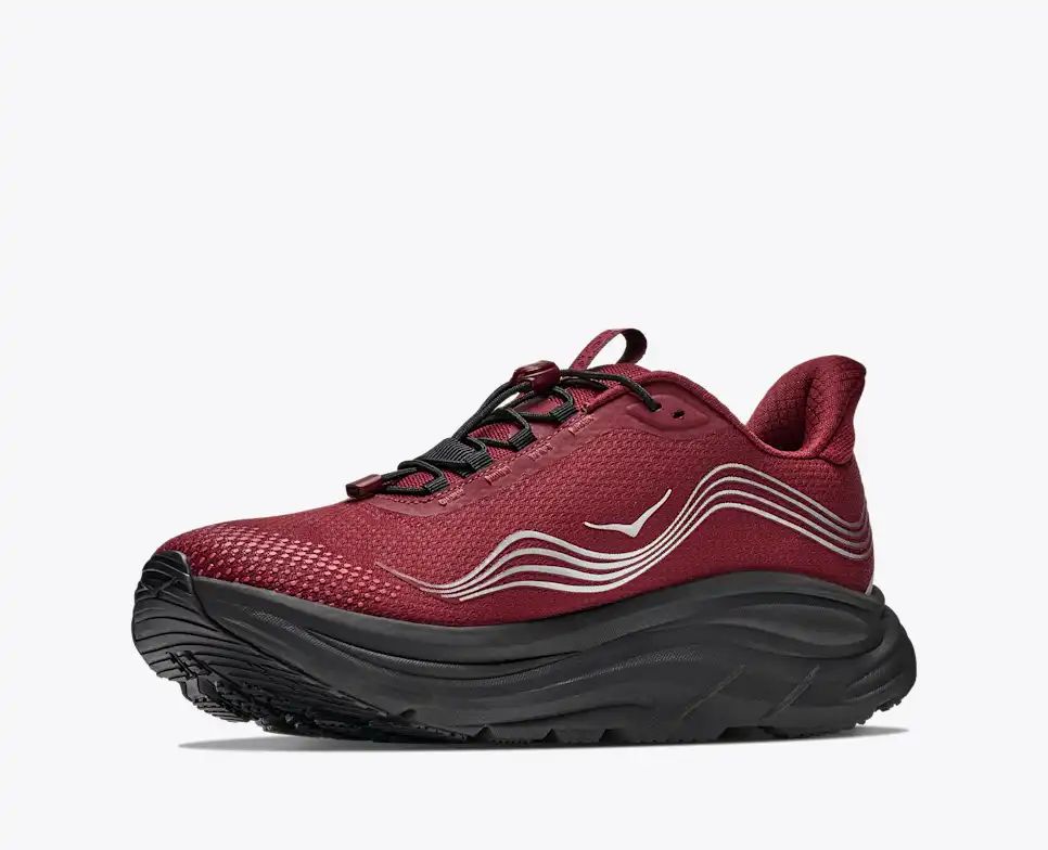 Hoka Speedgoat 6 GTX — Burgundy Red / Silver