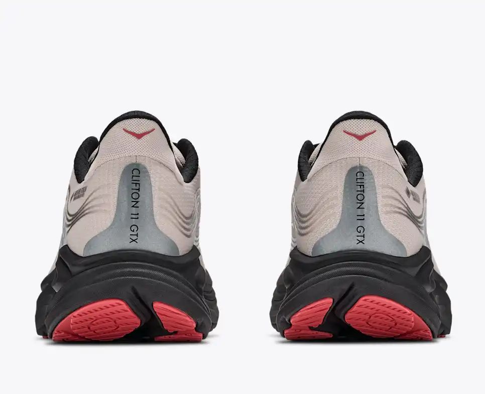 Hoka Speedgoat 6 GTX — Beige / Silver / Red