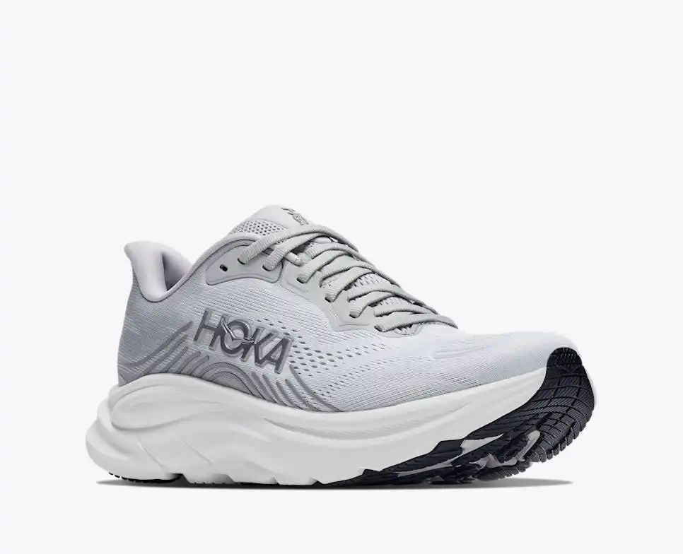 Hoka Bondi 8 — Light Gray / White