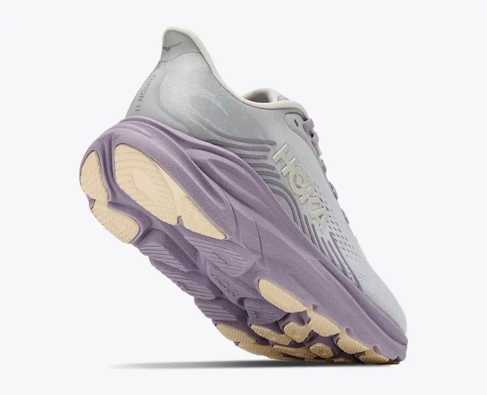 Hoka Bondi 8 — Light Gray / Lavender Purple