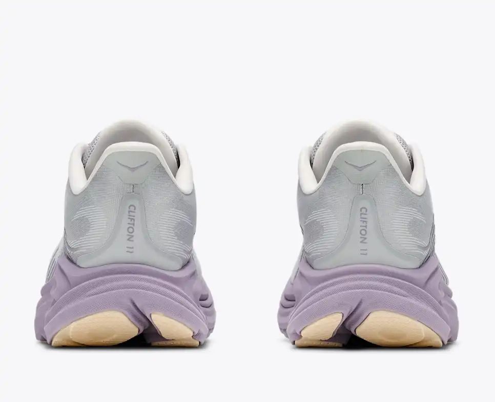 Hoka Bondi 8 — Light Gray / Lavender Purple