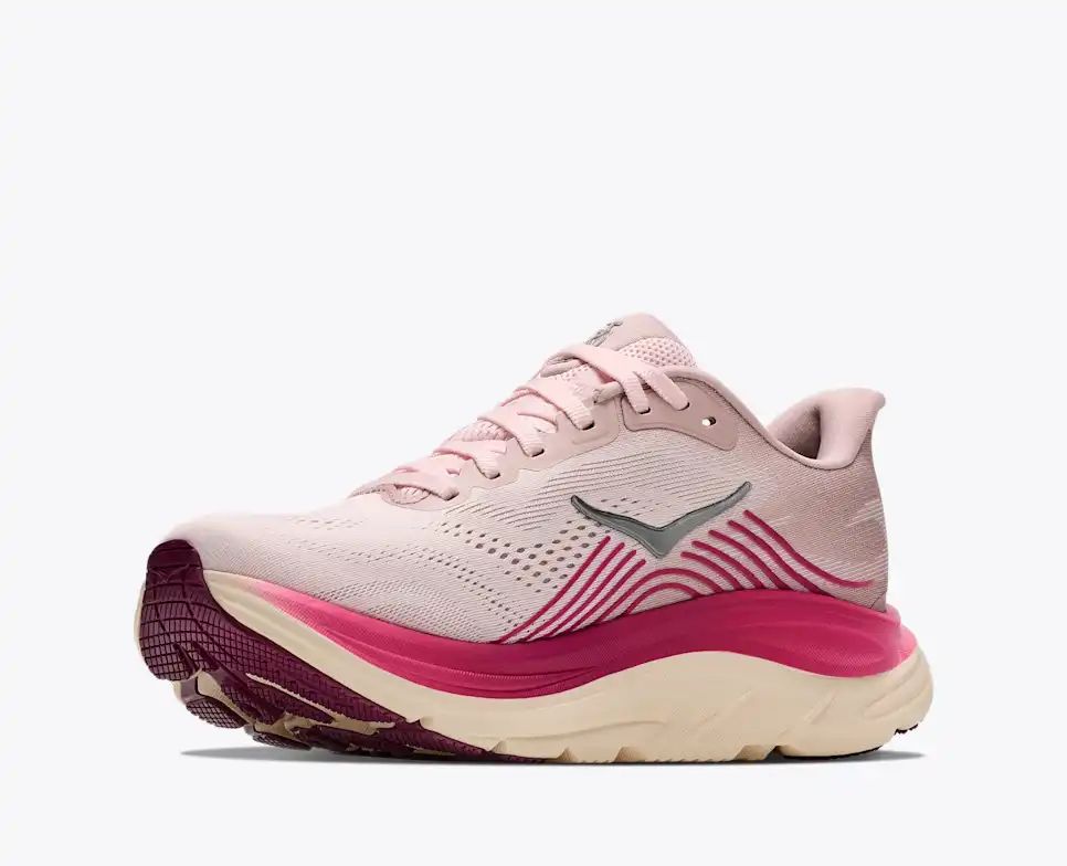 Hoka Bondi 8 — Light Pink / Magenta / Cream