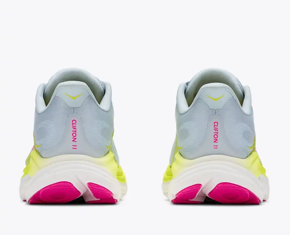 Hoka Bondi 8 — Light Blue / Lime Yellow / Pink