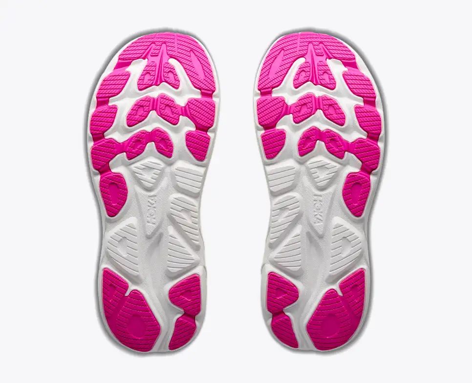 Hoka Bondi 8 — Light Blue / Lime Yellow / Pink