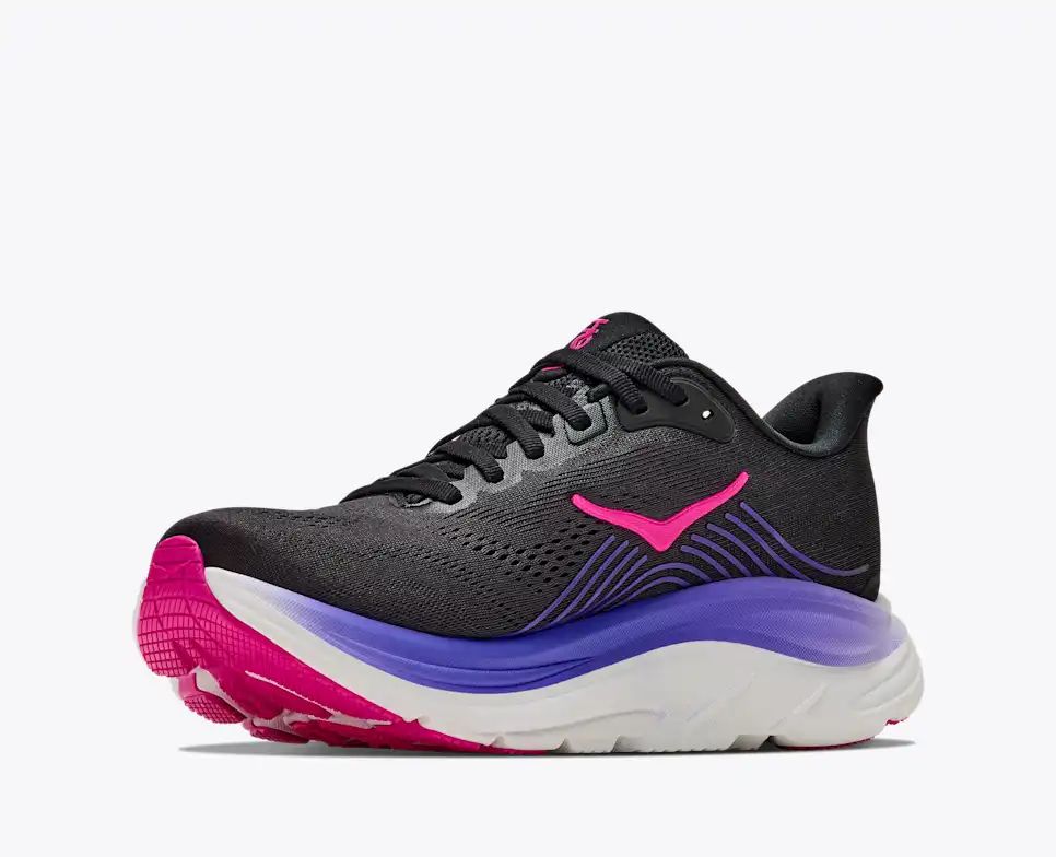 Hoka Bondi 8 — Black / Purple / Hot Pink