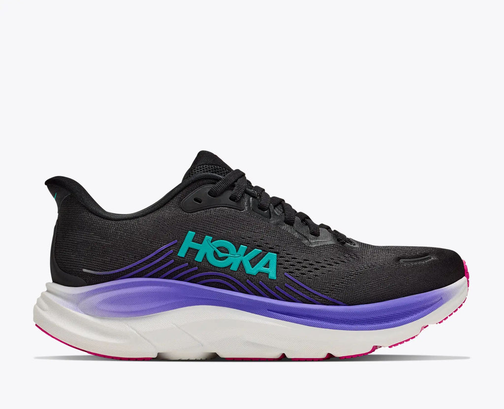 Hoka Bondi 8 — Black / Purple / Hot Pink