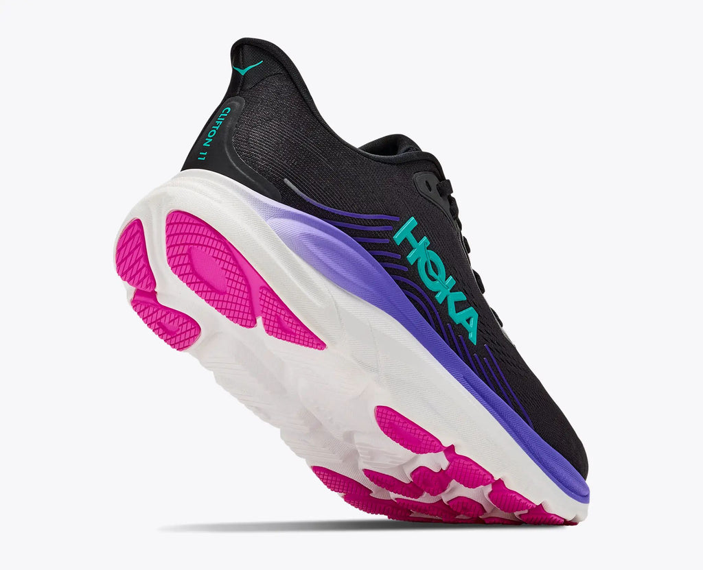 Hoka Bondi 8 — Black / Purple / Hot Pink