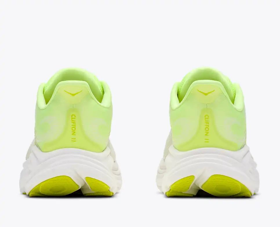 Hoka Bondi 8 — White / Lime Green