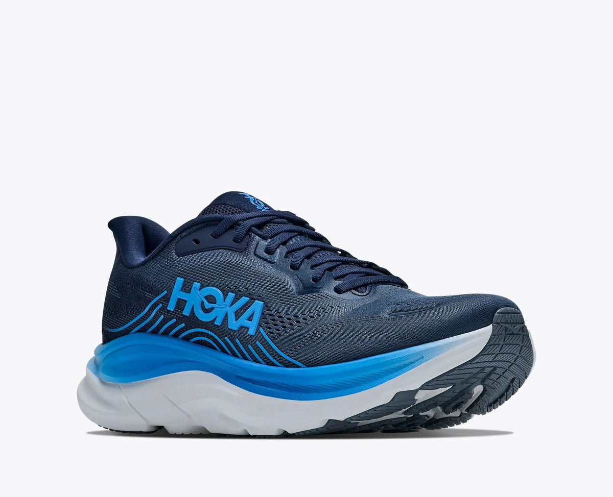 Hoka Bondi 8 — Navy / Bright Blue / White