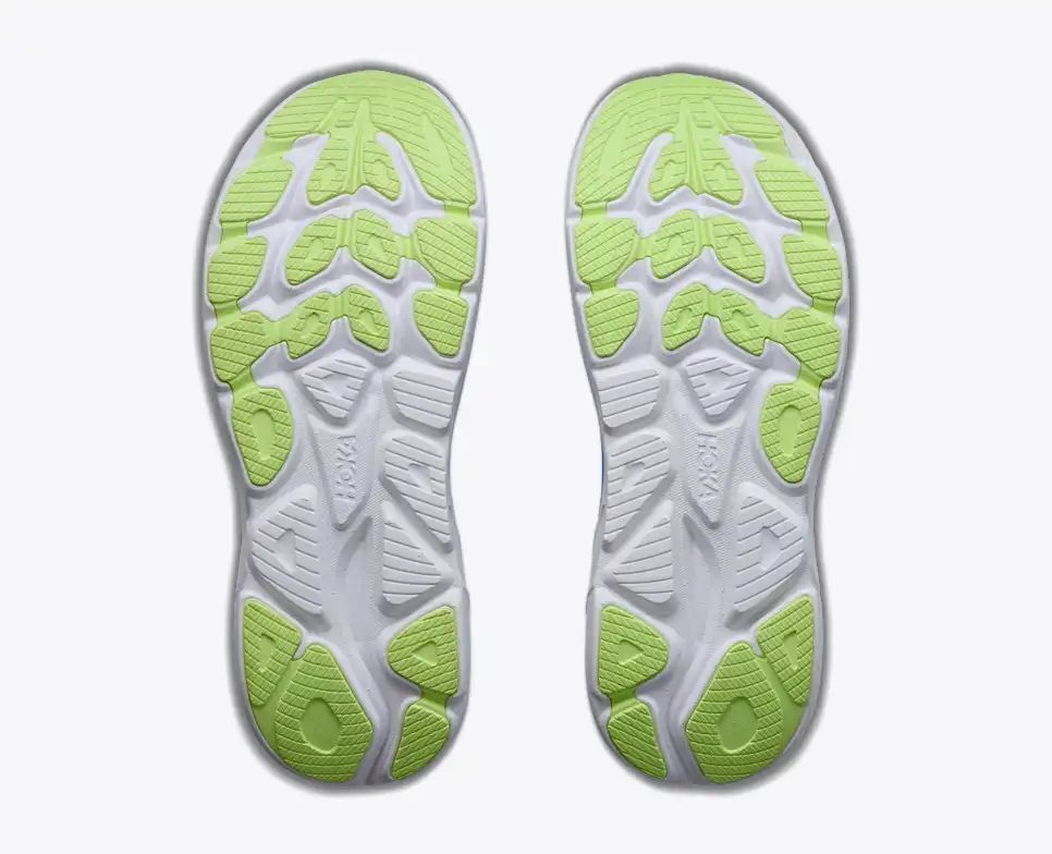 Hoka Bondi 8 — Bright Blue / Lime Green