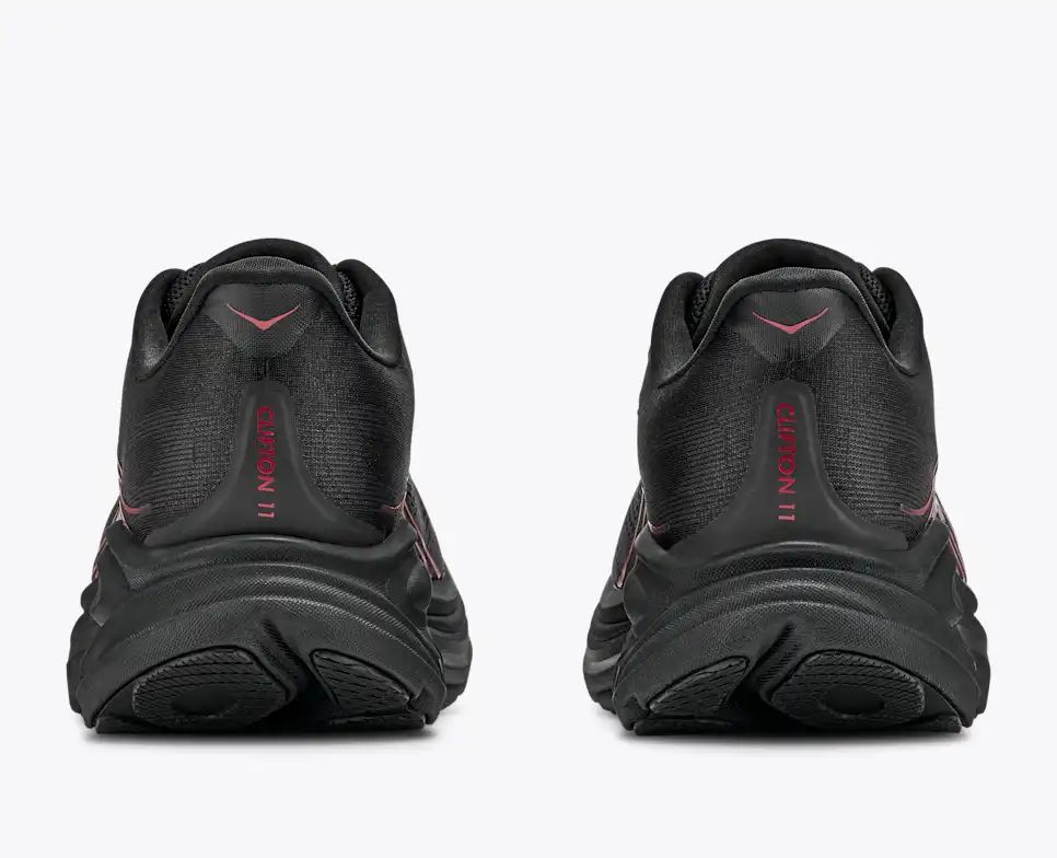 Hoka Bondi 8 — Black / Silver / Burgundy
