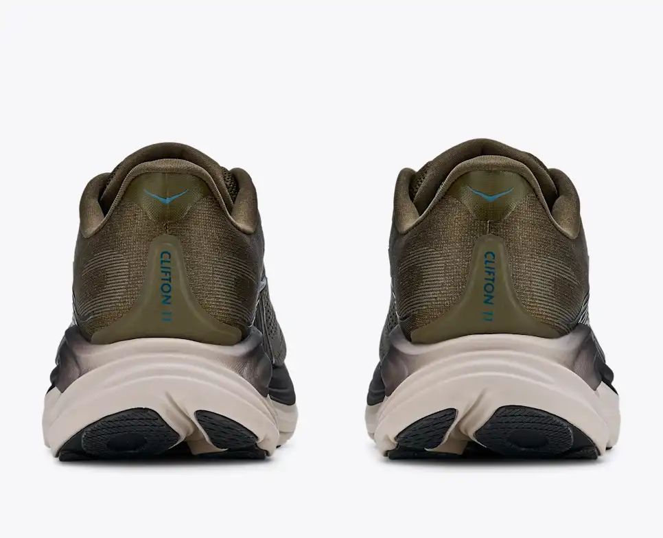 Hoka Bondi 8 — Olive Green / Teal / Beige