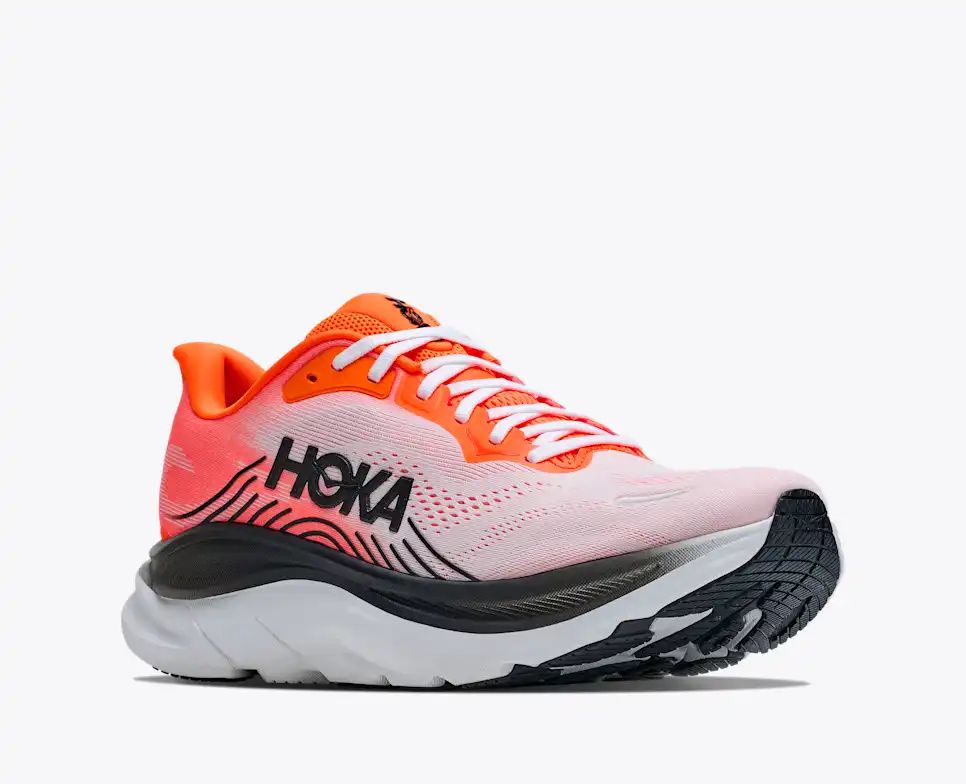Hoka Bondi 8 — Pink / Orange / Black / White