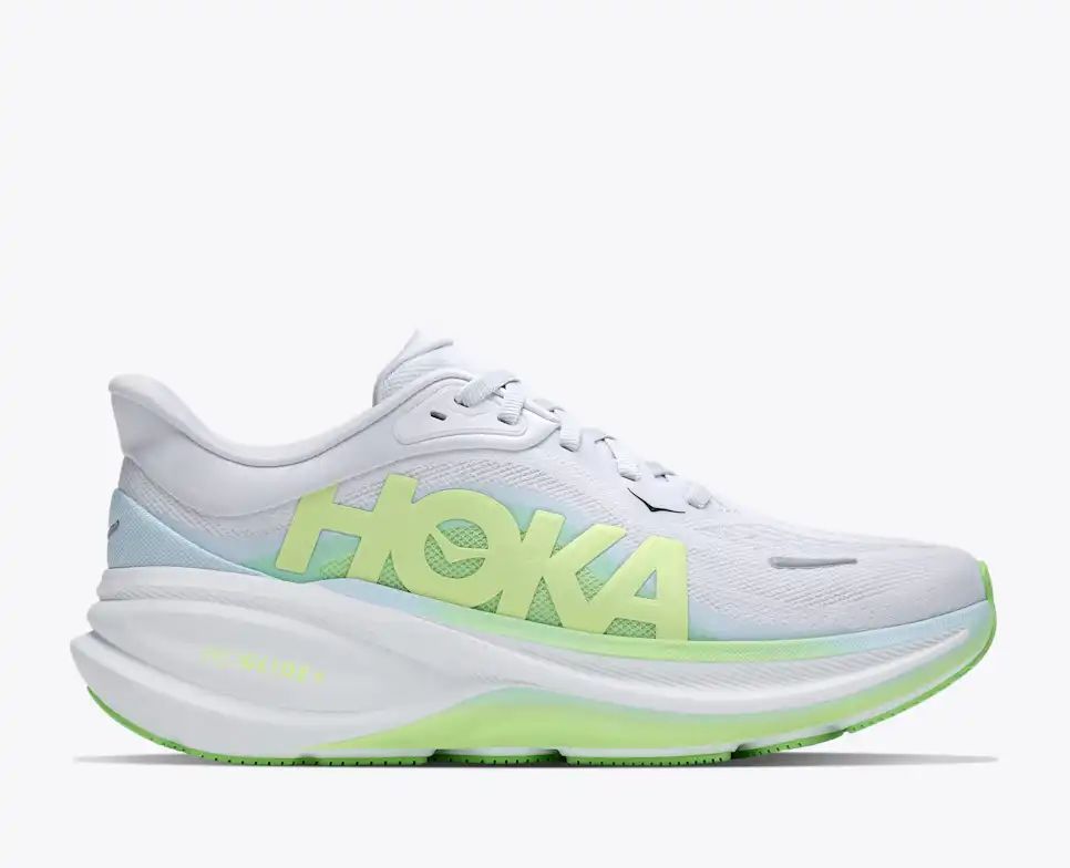 Hoka Bondi 8 — White / Light Green