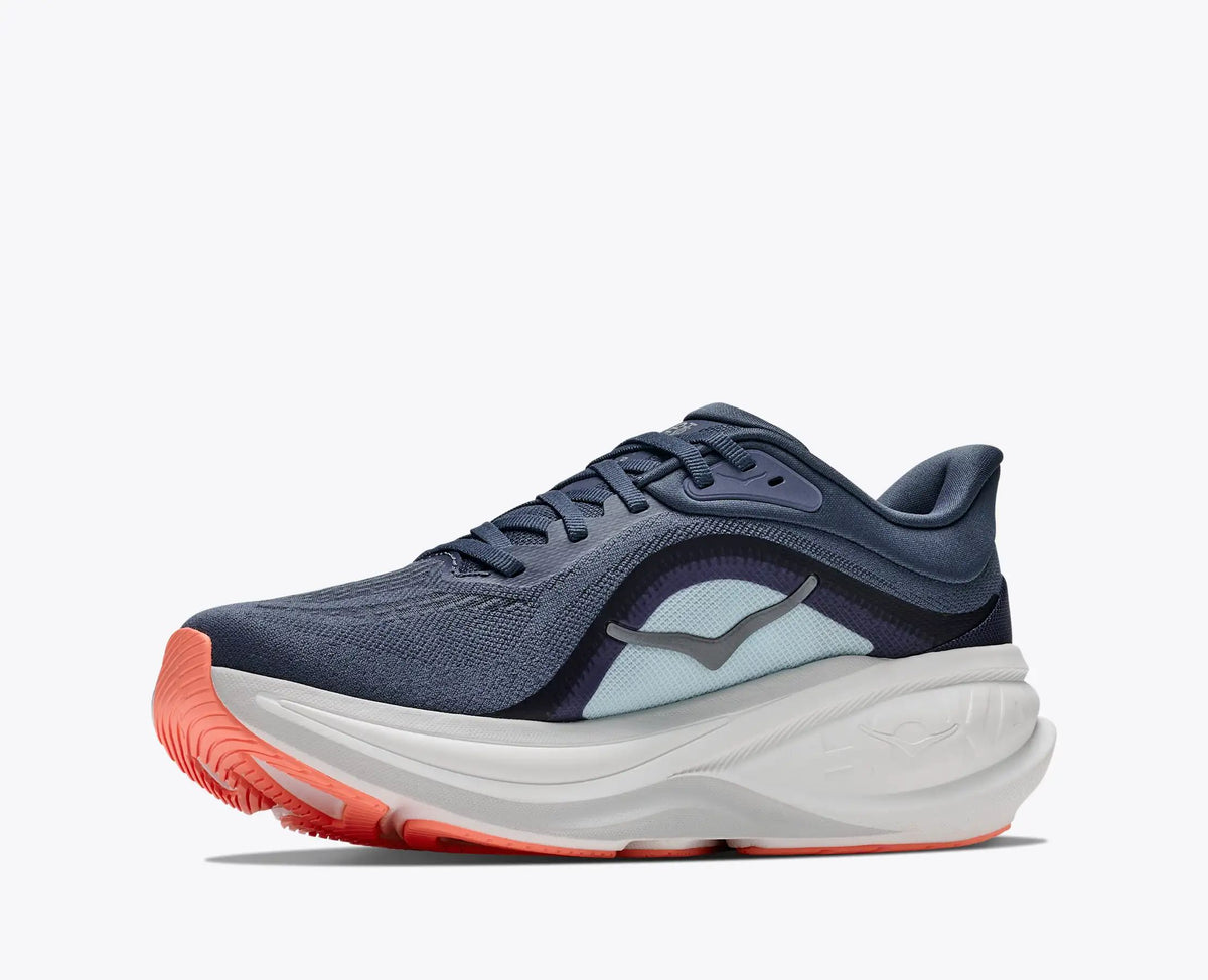 Hoka Pro Glide+ — Navy / Light Blue / Coral