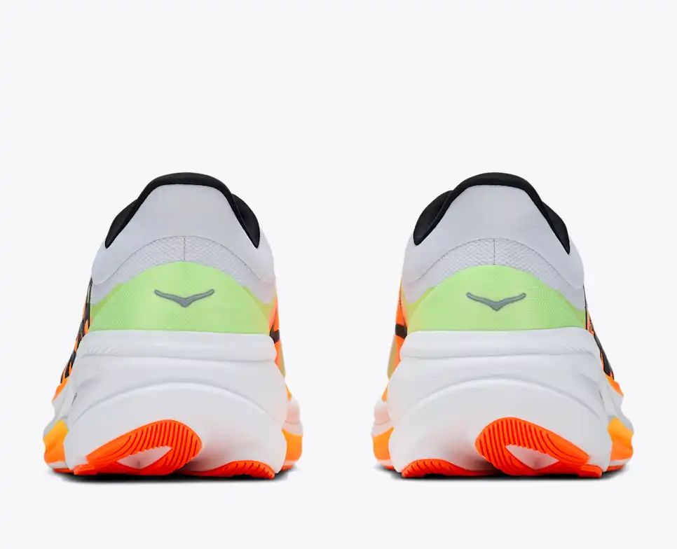 Hoka Pro Glide+ — White / Orange / Green