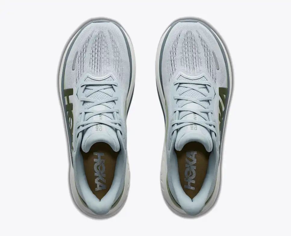 Hoka Pro Glide+ — Light Blue / Olive Green