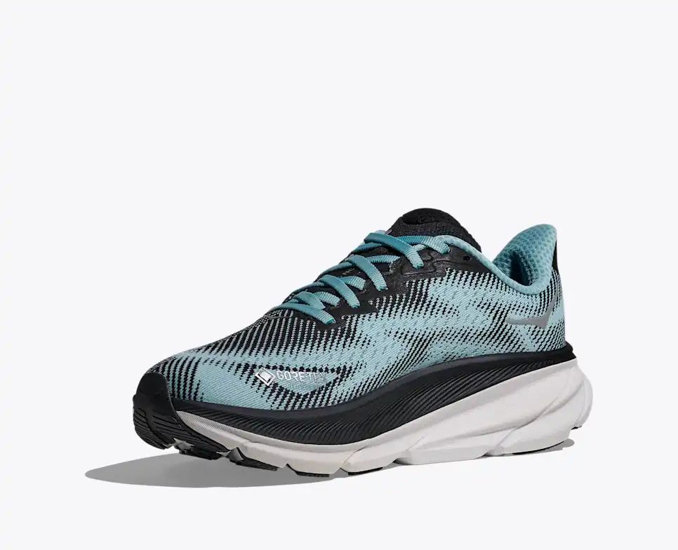 Hoka Clifton 9 GTX — Teal / Black