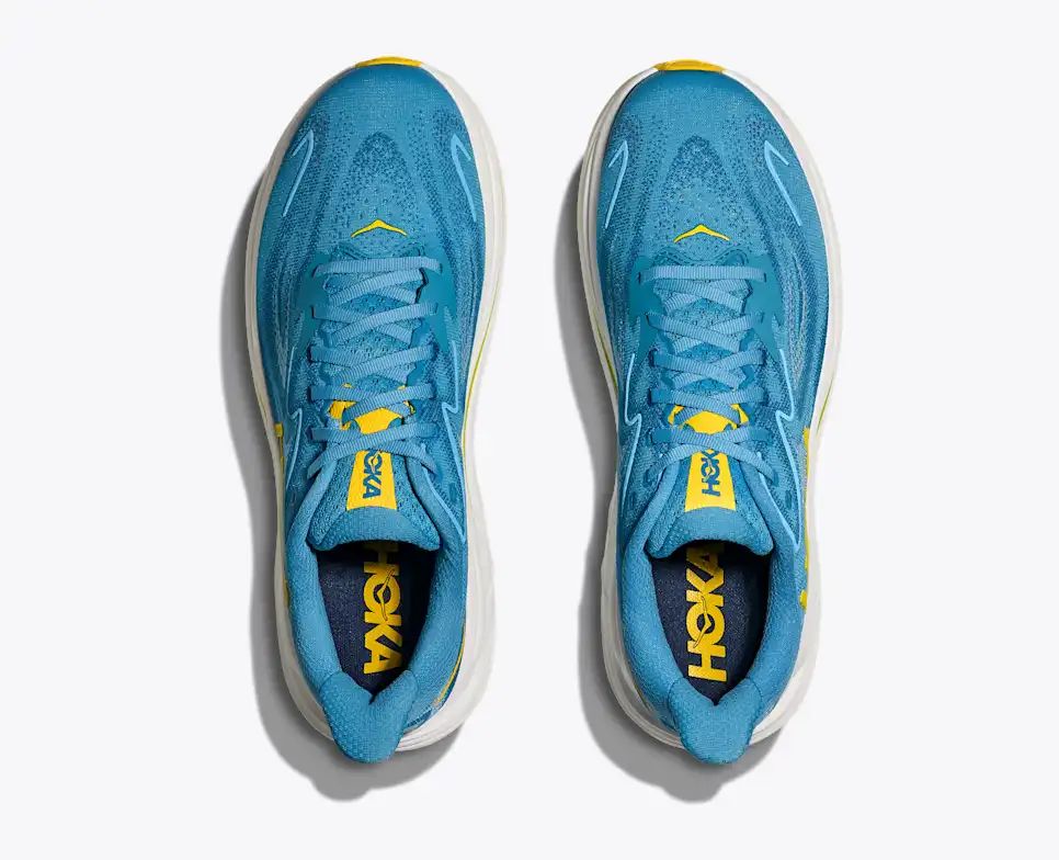 Hoka Clifton 10 — Teal / Yellow