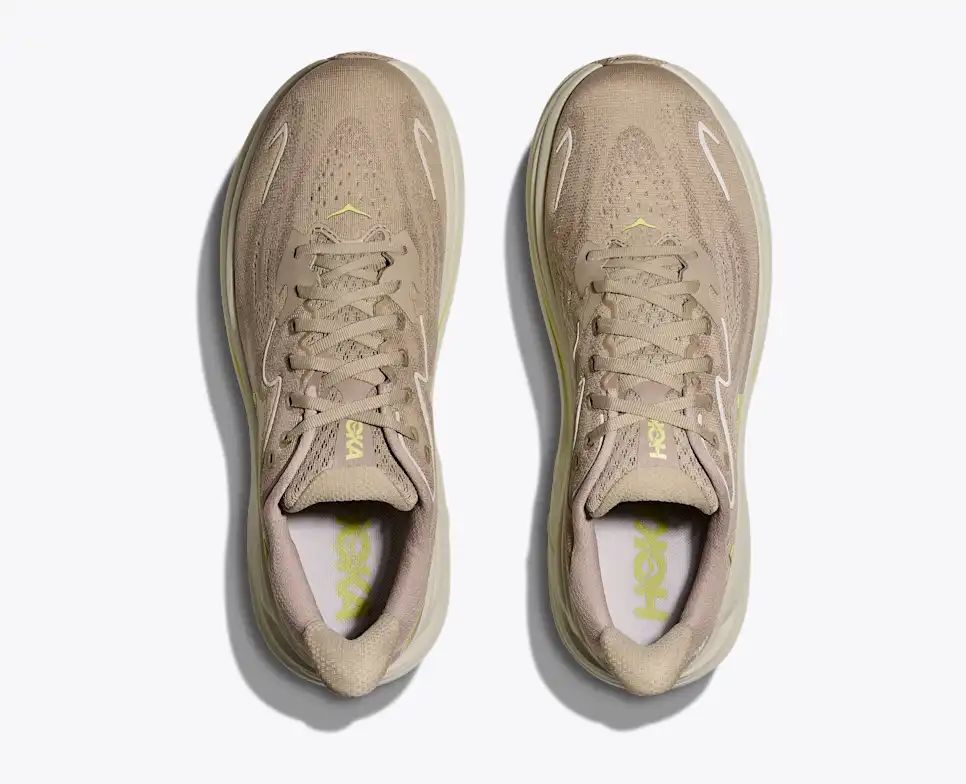 Hoka Clifton 10 — Beige / Light Green