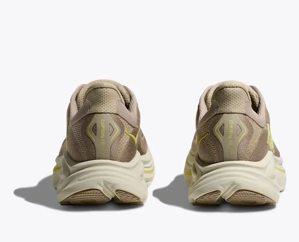 Hoka Clifton 10 — Beige / Light Green