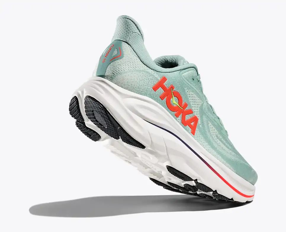 Hoka Clifton 10 — Mint Green / Orange