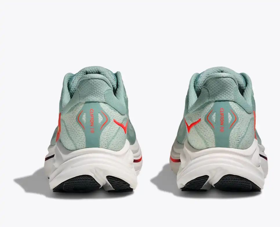 Hoka Clifton 10 — Mint Green / Orange