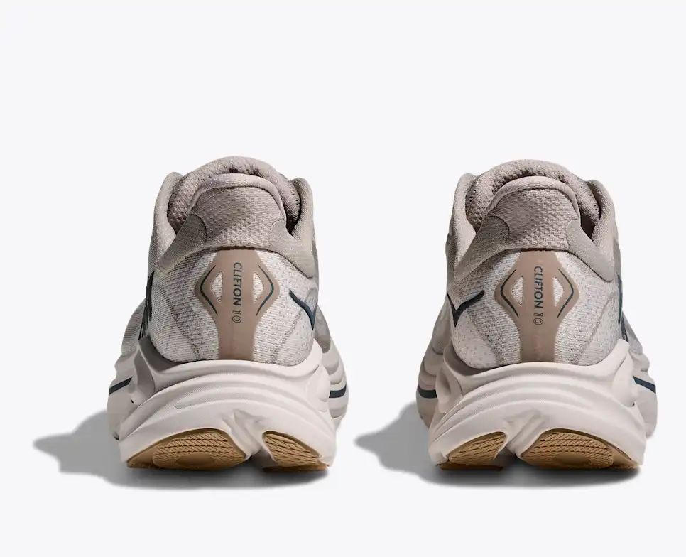Hoka Clifton 10 — Beige / Dark Blue