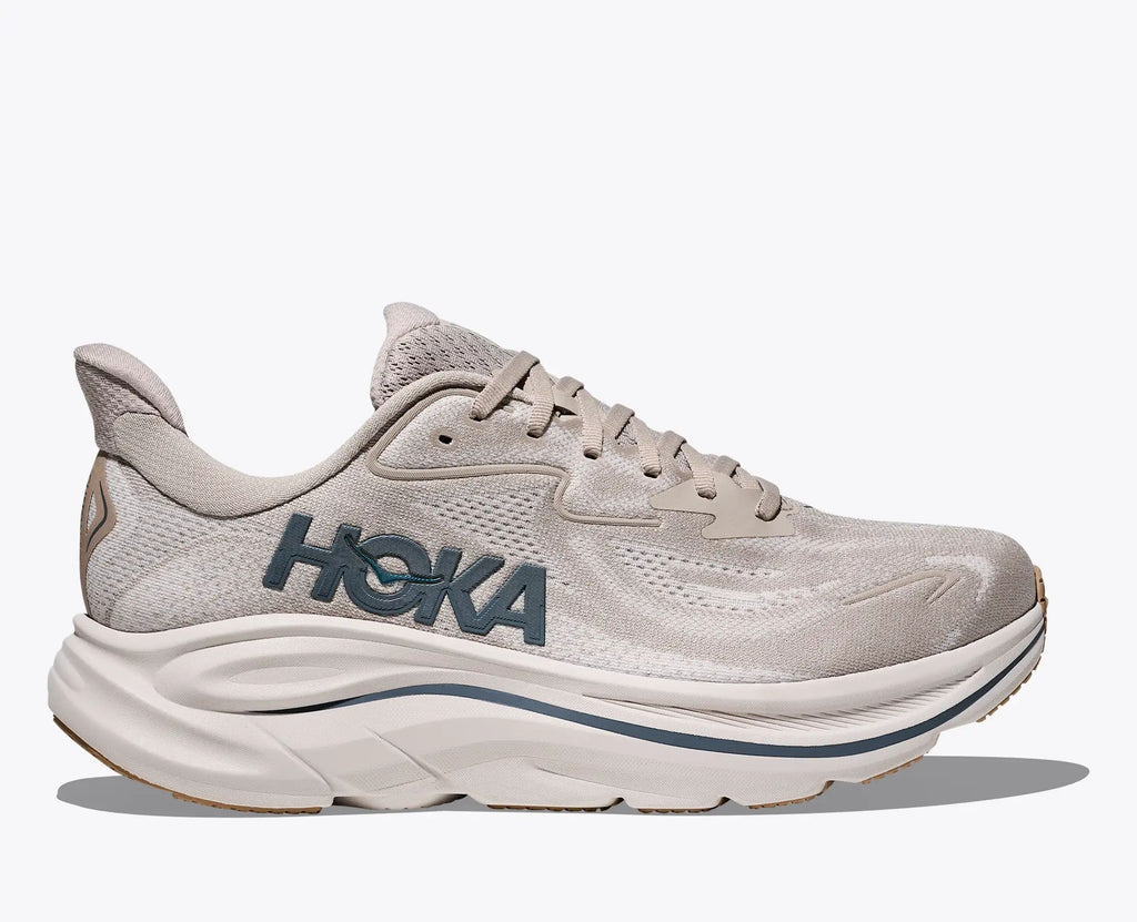Hoka Clifton 10 — Beige / Dark Blue