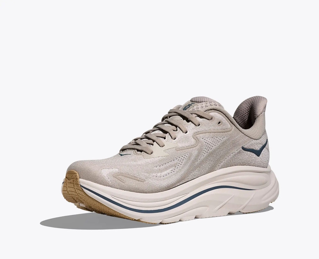 Hoka Clifton 10 — Beige / Dark Blue