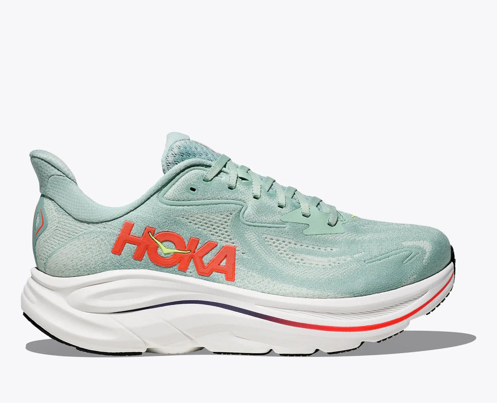 Hoka Clifton 10 — Mint Green / Orange