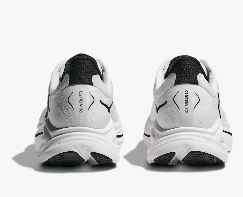 Hoka Clifton 10 — White / Black