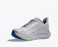 Hoka Clifton 10 — Light Gray / Green