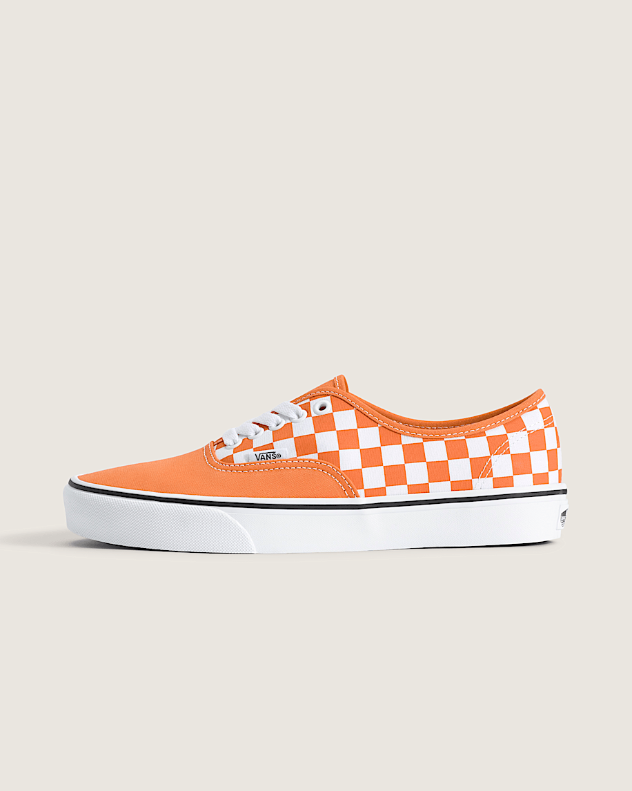 Vans Authentic Orange-White Checkerboard