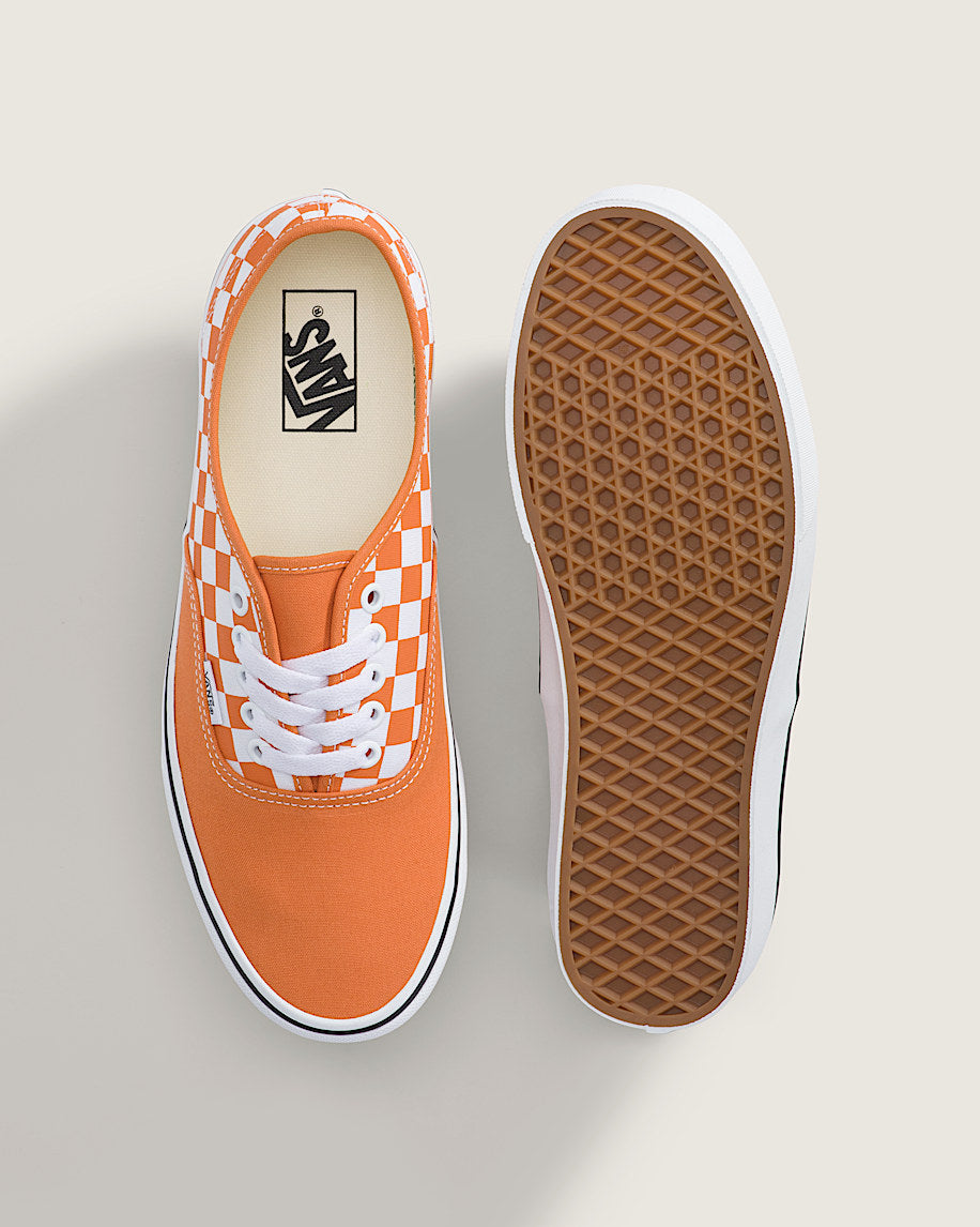 Vans Authentic Orange-White Checkerboard