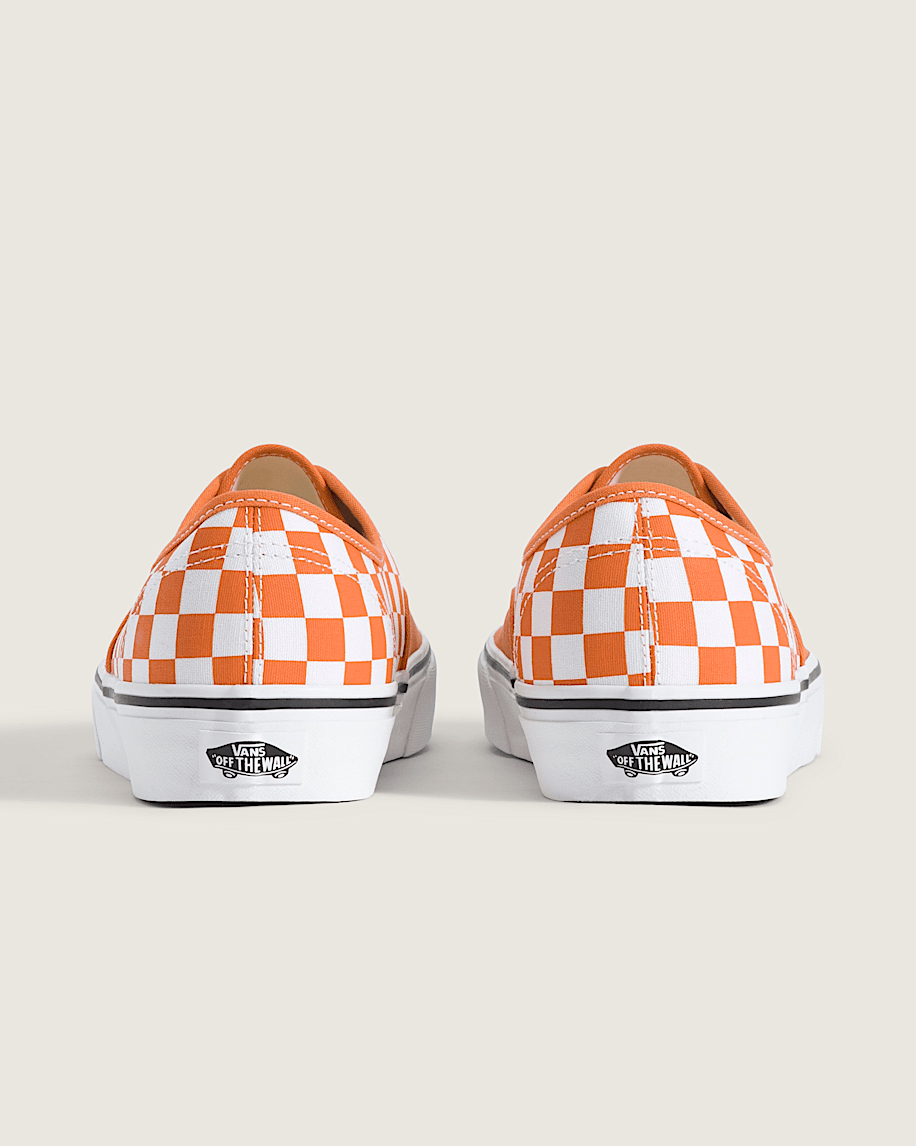 Vans Authentic Orange-White Checkerboard