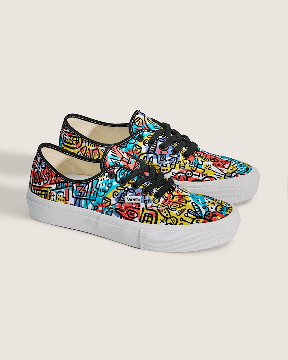 Vans Authentic Multicolor Graffiti Print